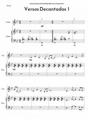 VERSOS DECANTADOS - Violín y piano